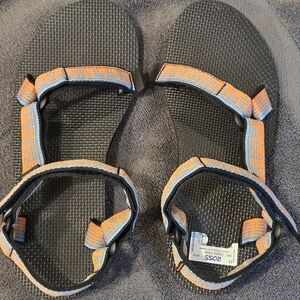 Teva Black and Orange Sandals